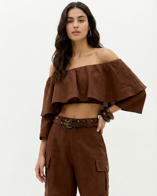 Bermuda Cargo com Linho