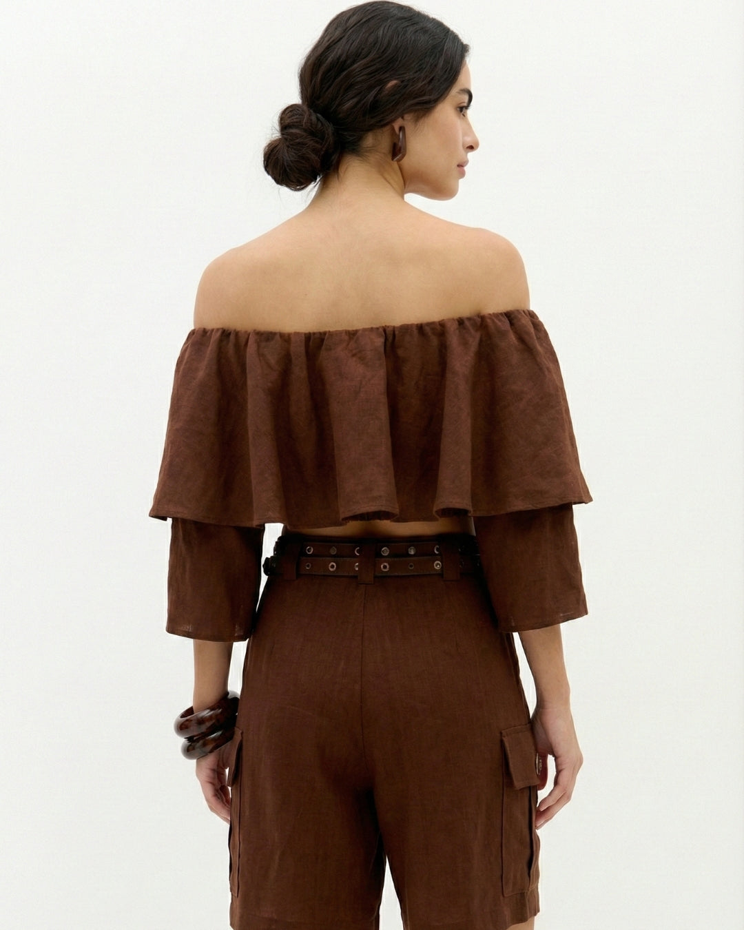 Bermuda Cargo com Linho