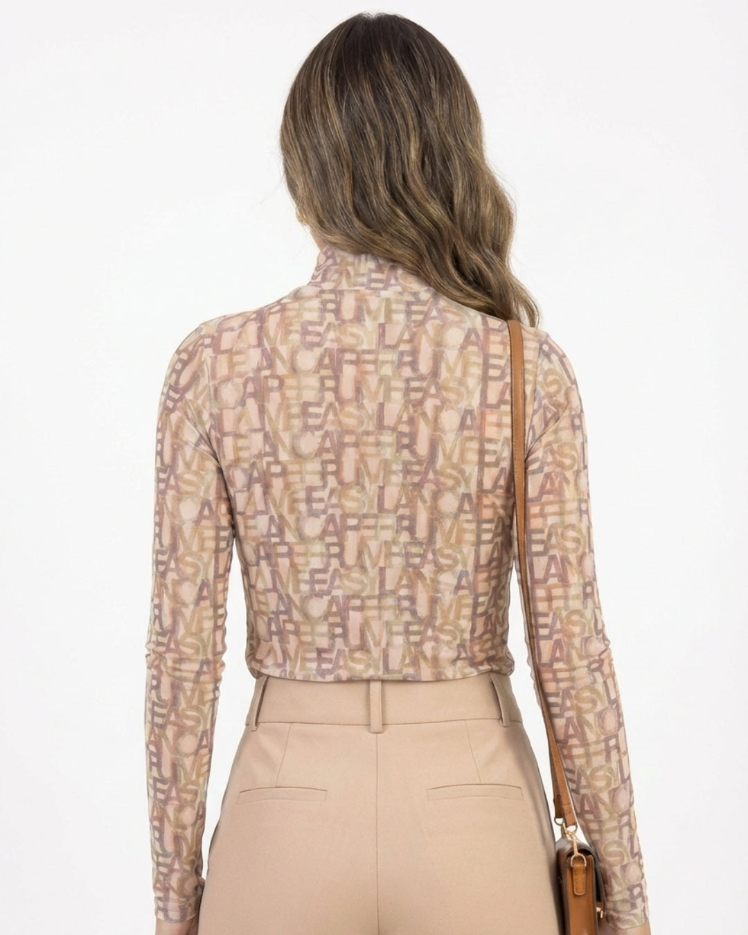 Blusa Manga Longa Gola Alta