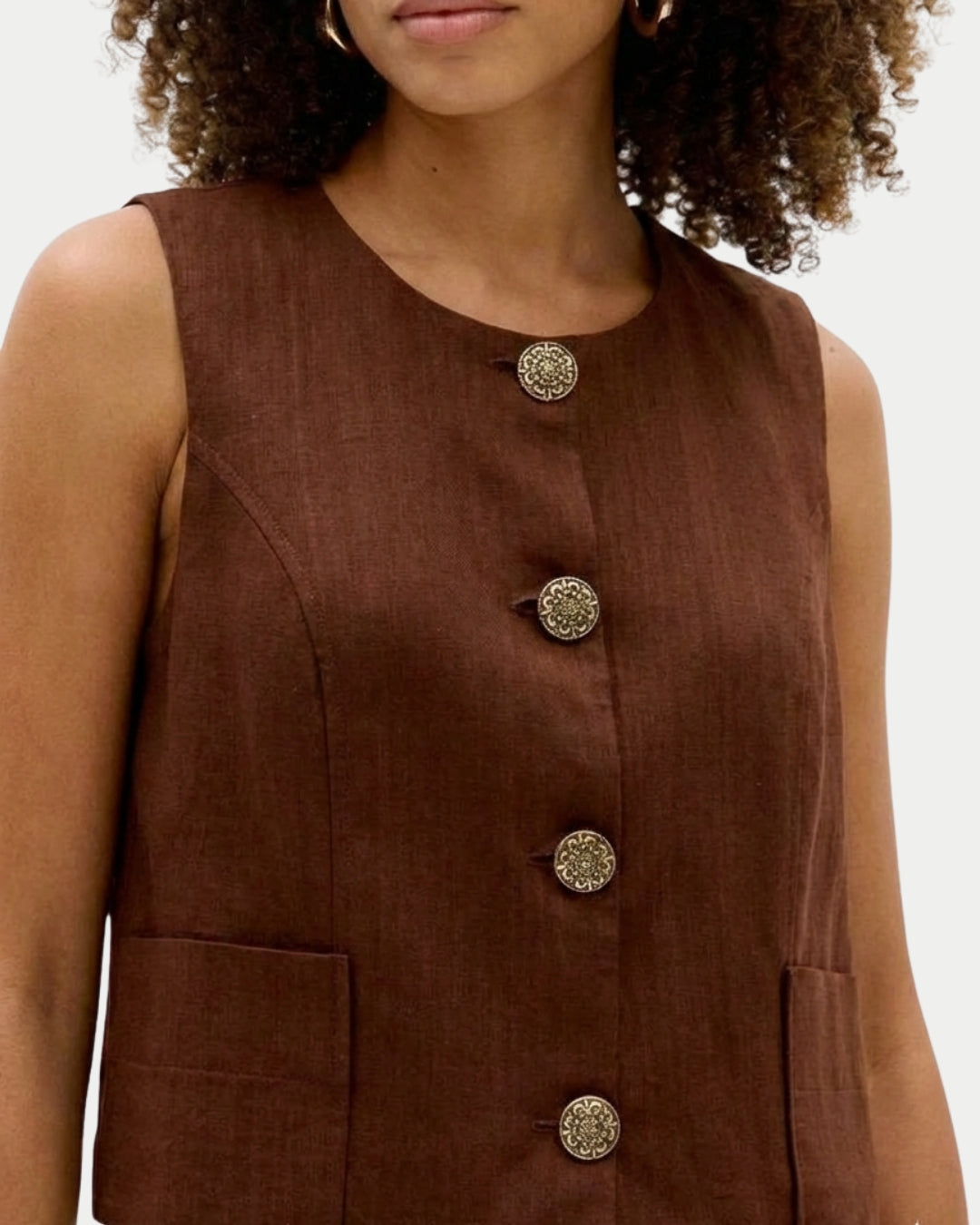 Colete Alfaiataria com Linho