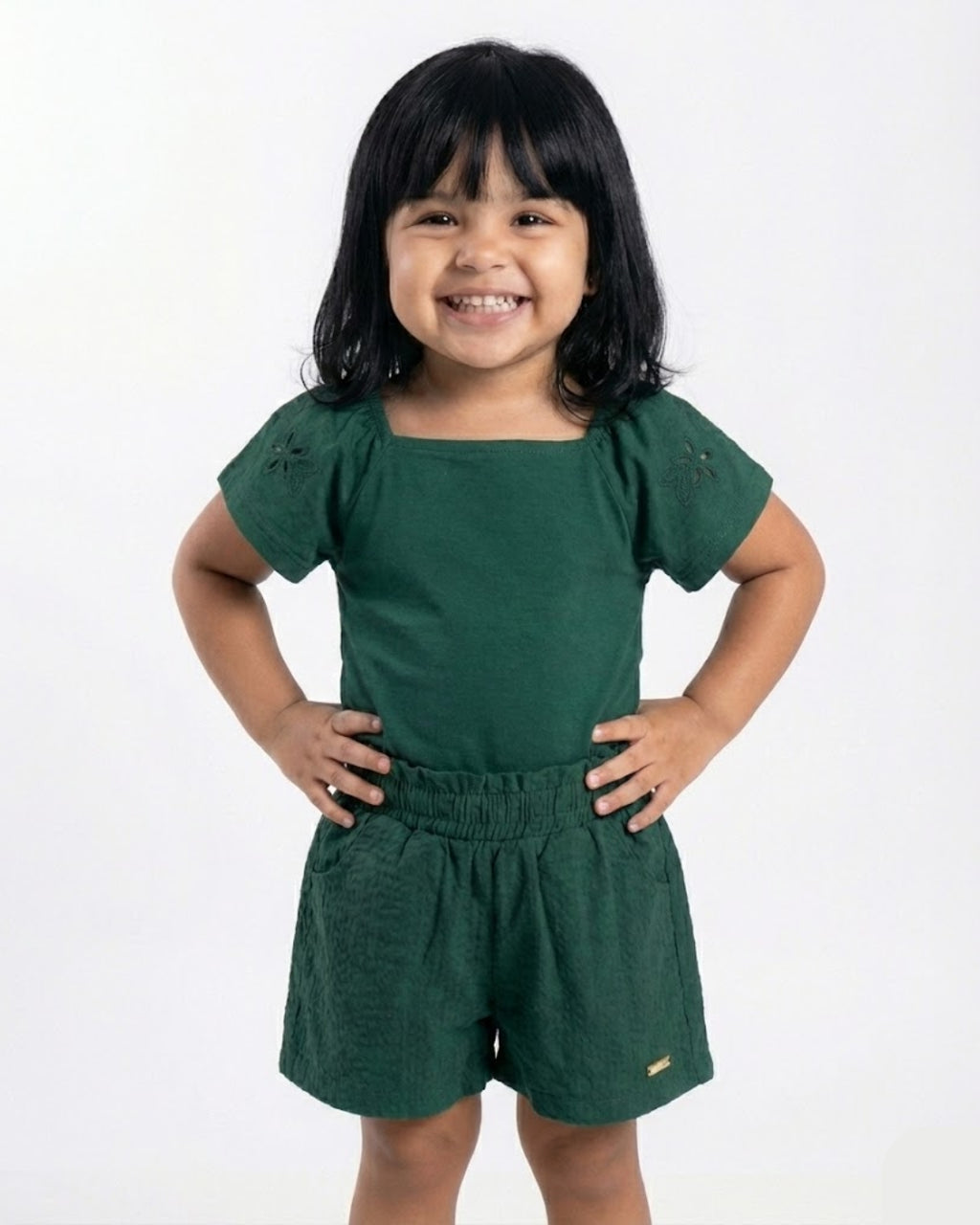 Conjunto Feminino Colorittá Blusa e Short