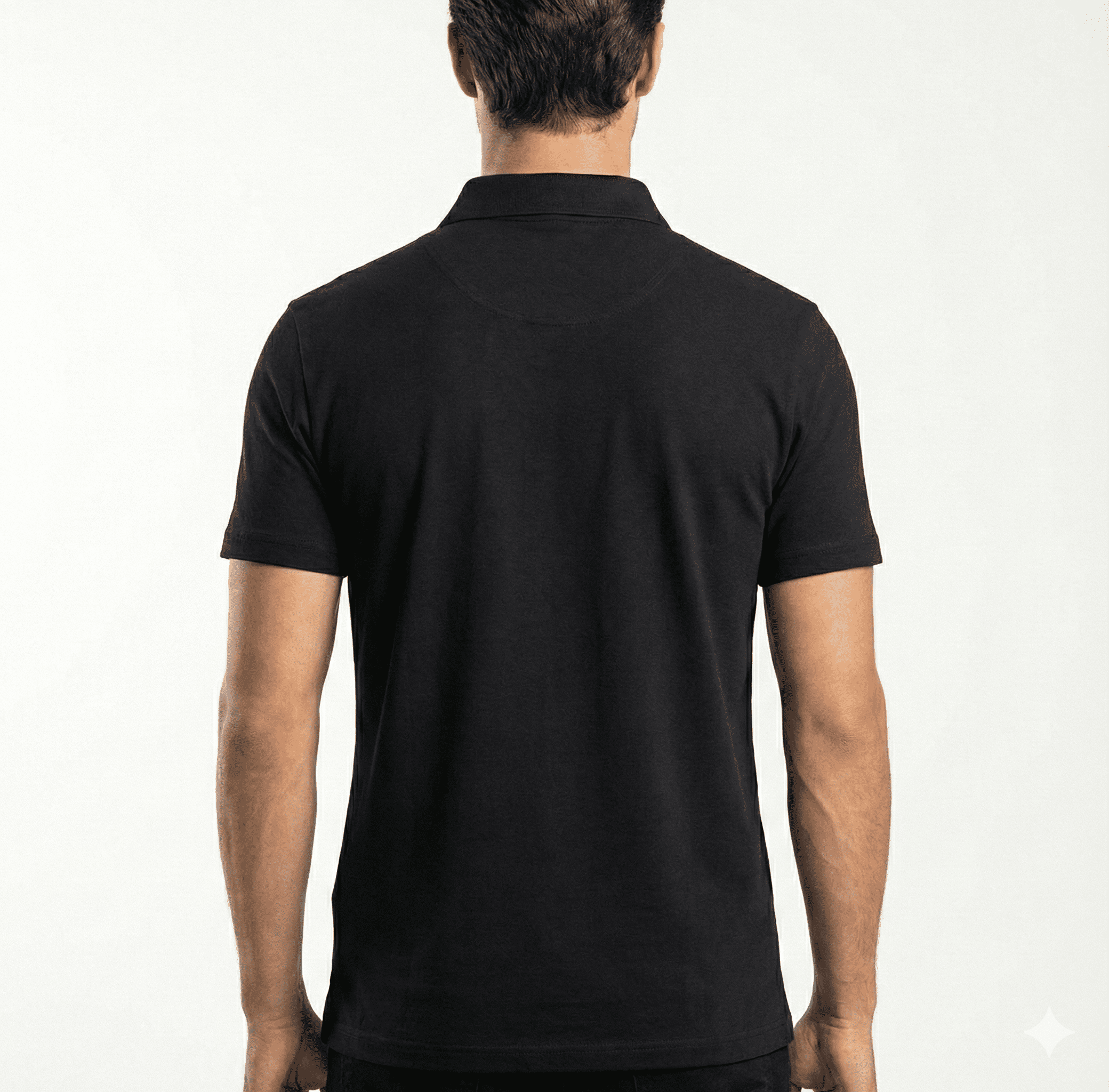 Camisa Polo Sallo Jeans Preta