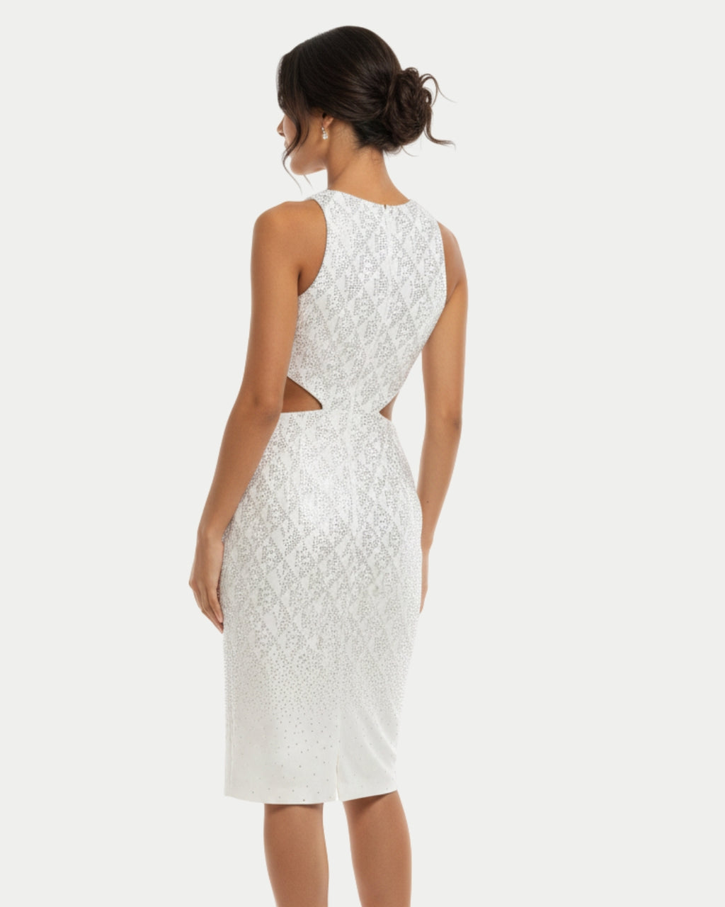 Vestido Curto com Cut Off Shine