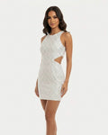 Vestido Curto com Cut Off Shine