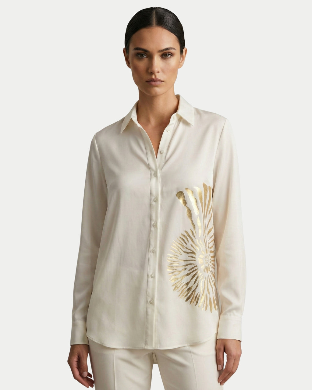 Camisa Manga Longa com Estampa